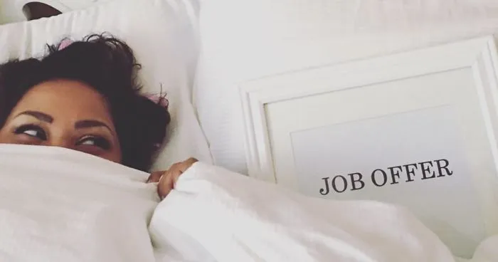 This Woman Did An Engagement Photoshoot With Her Job Offer, And It's Absolutely Hilarious