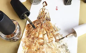 Nail Polish Turned Into Fashion Fantasy