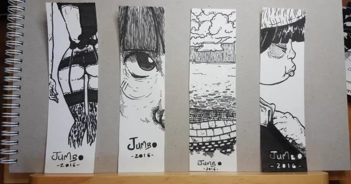 I Made Graphic Black And White Bookmarks