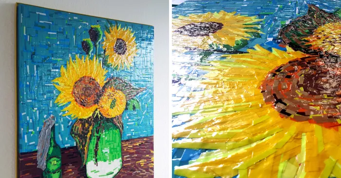 I Recreated A Van Gogh Painting Out Of Tape
