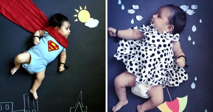 I Photograph My Baby As Imaginary Characters