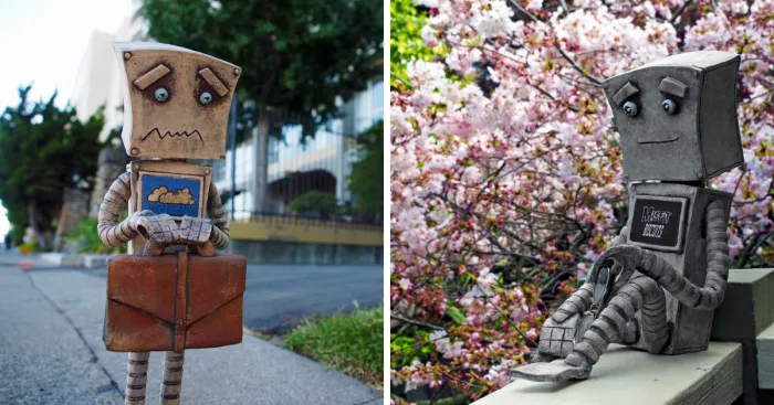 I Wrote, Sculpted, And Photographed A Sad Story About One Of My Ceramic Robots
