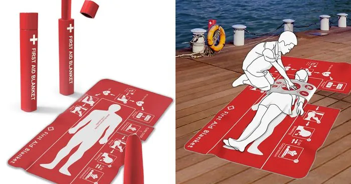 Clever First Aid Blanket That Helps To Save Lives