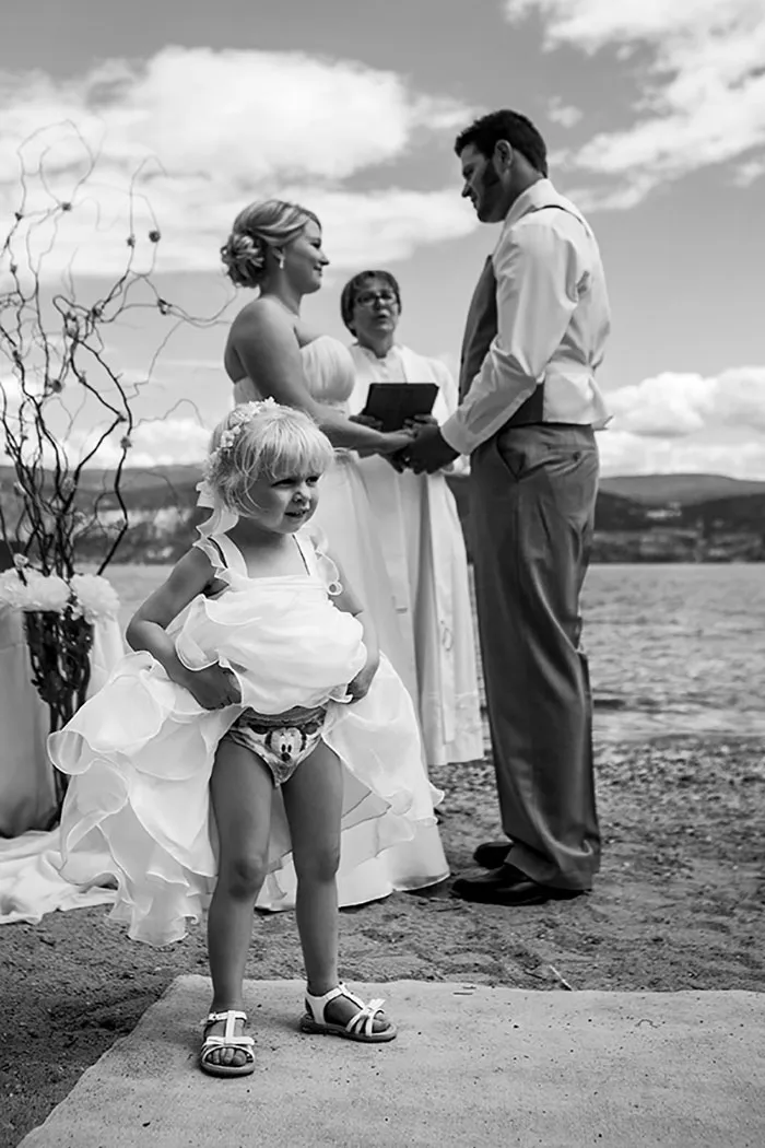 This Flower Girl Who Just Doesn't Care About The Vows