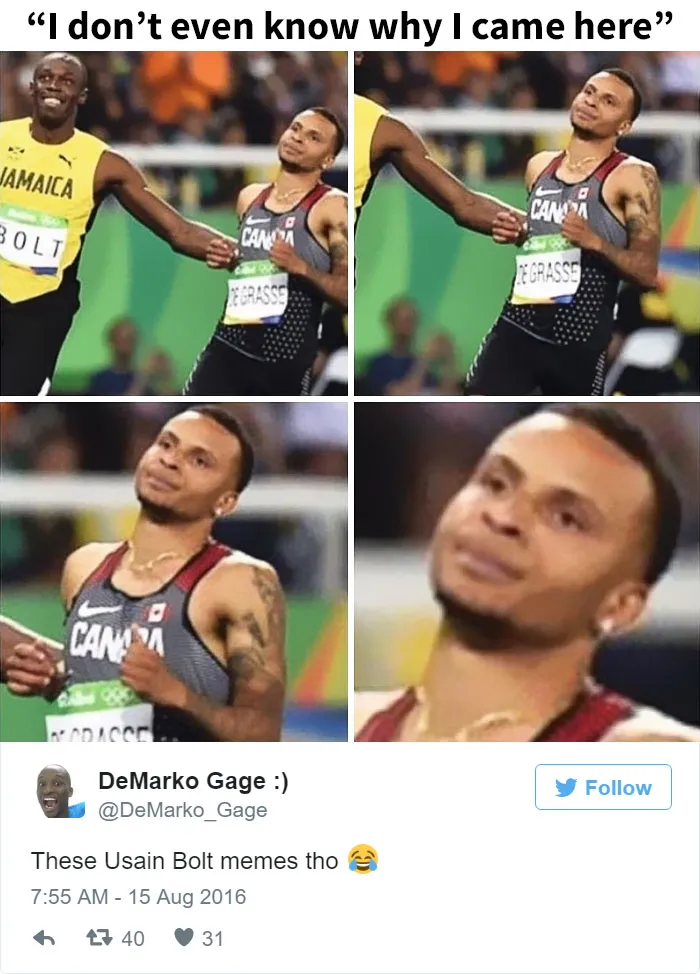 28 Hilarious Reactions To Usain Bolt's Winning Smile