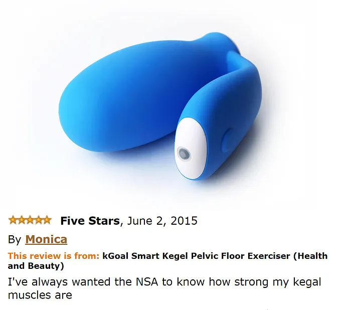 Kgoal Smart Kegel Pelvic Floor Exerciser and a comment 