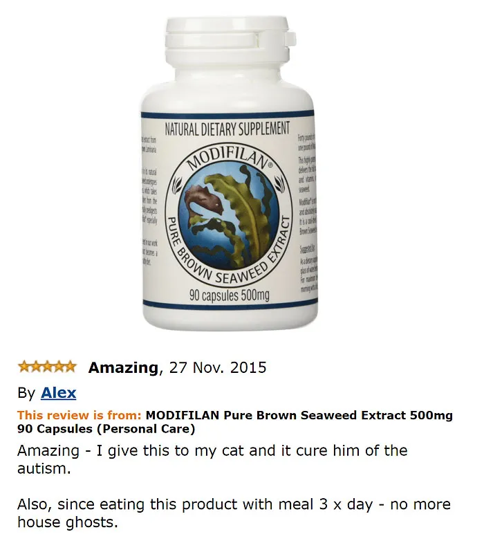 Modifilan Pure Brown Seaweed Extract 500mg 90 Capsules