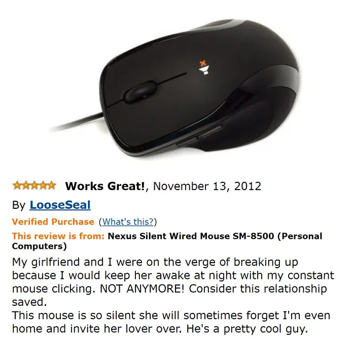 Nexus Silent Wired Mouse SM-8500