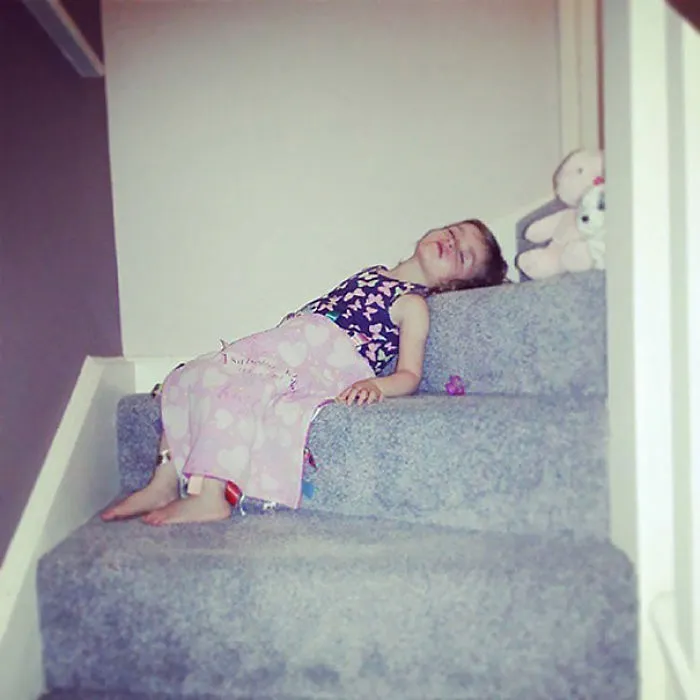 My Baby Girl Not Only Didn't Make It To Bedtime But She Also Didn't Make It To Bed