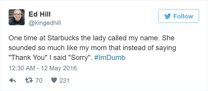 I Am Dumb Tweet