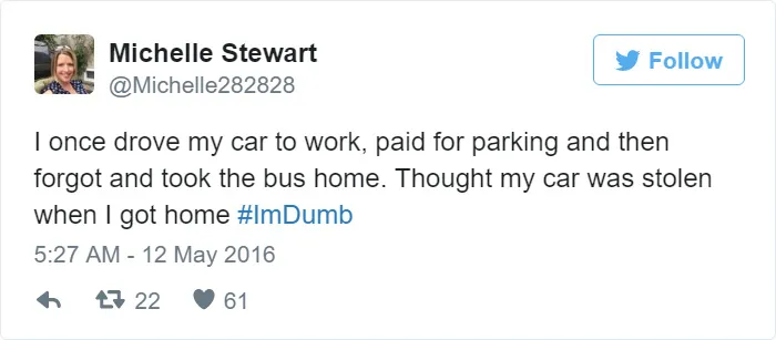 I Am Dumb Tweet