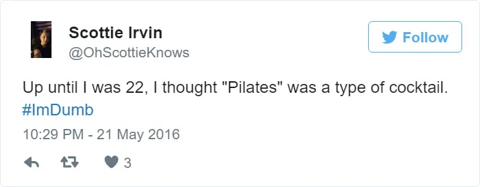 I Am Dumb Tweet