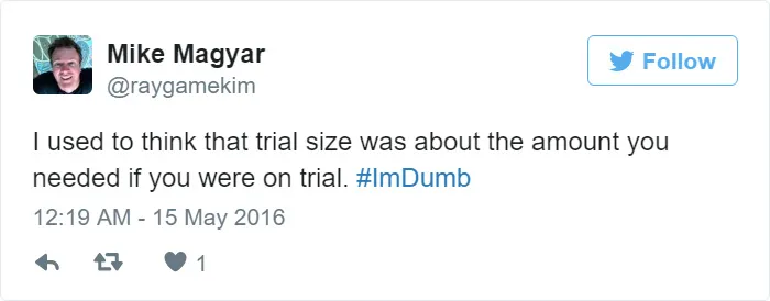 I Am Dumb Tweet