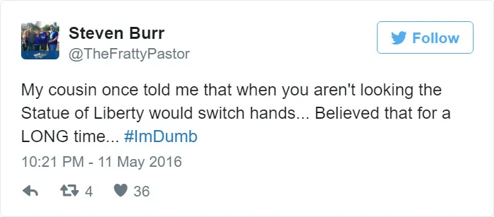 I Am Dumb Tweet