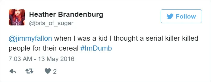 I Am Dumb Tweet