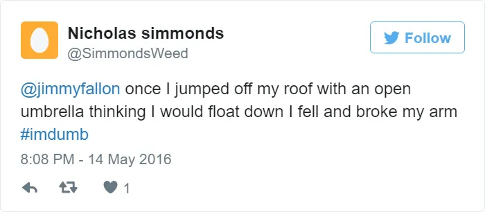 I Am Dumb Tweet