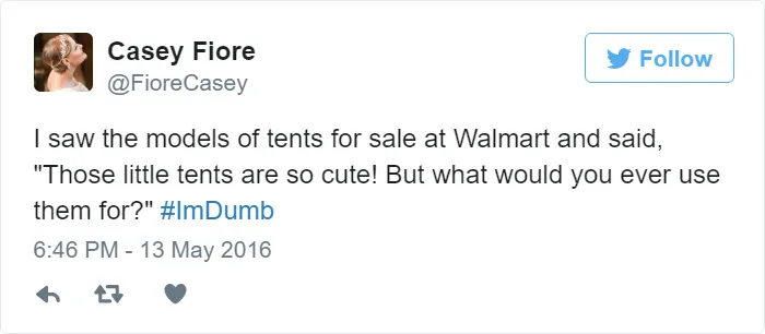 I Am Dumb Tweet