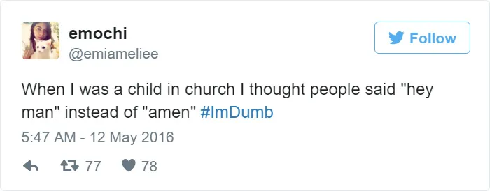 I Am Dumb Tweet