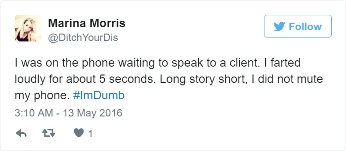I Am Dumb Tweet