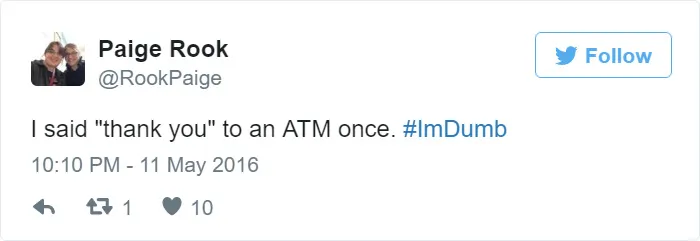 I Am Dumb Tweet
