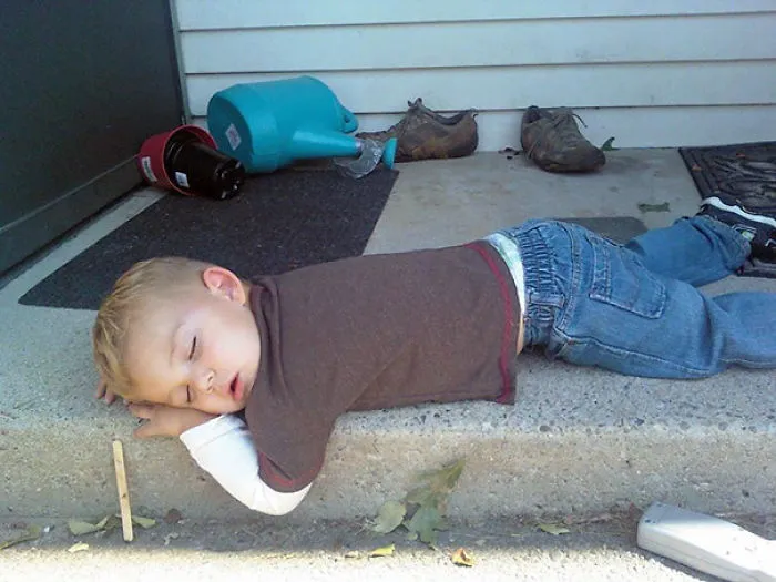Napping On The Doorstep