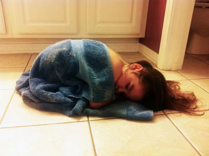 Napping Right After The Shower