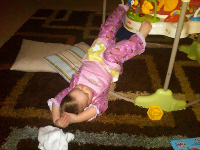 Napping Next To A Baby's Chair