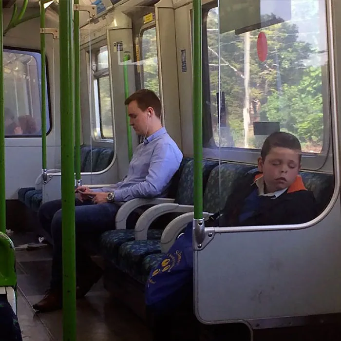 Napping In A Train