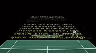 Tennis Into The Star Wars Opening Sequence
