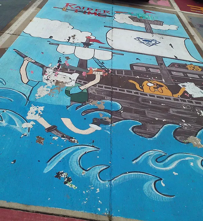High School Seniors Paint Their Parking Spots And Their Art Goes Viral On Twitter