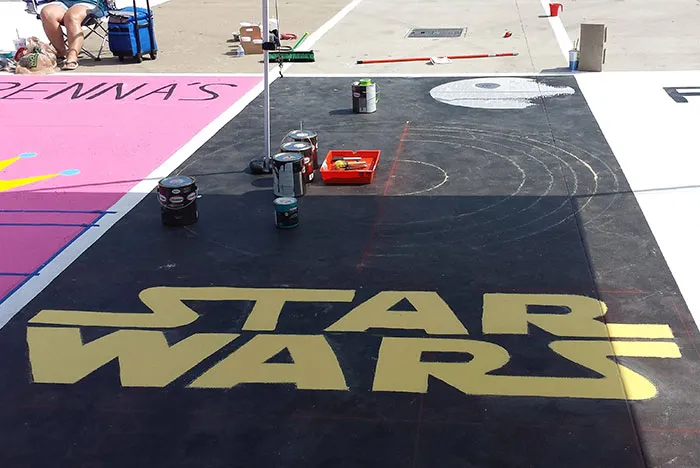 High School Seniors Paint Their Parking Spots And Their Art Goes Viral On Twitter