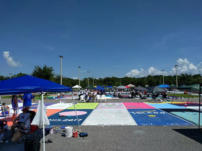 High School Seniors Paint Their Parking Spots And Their Art Goes Viral On Twitter