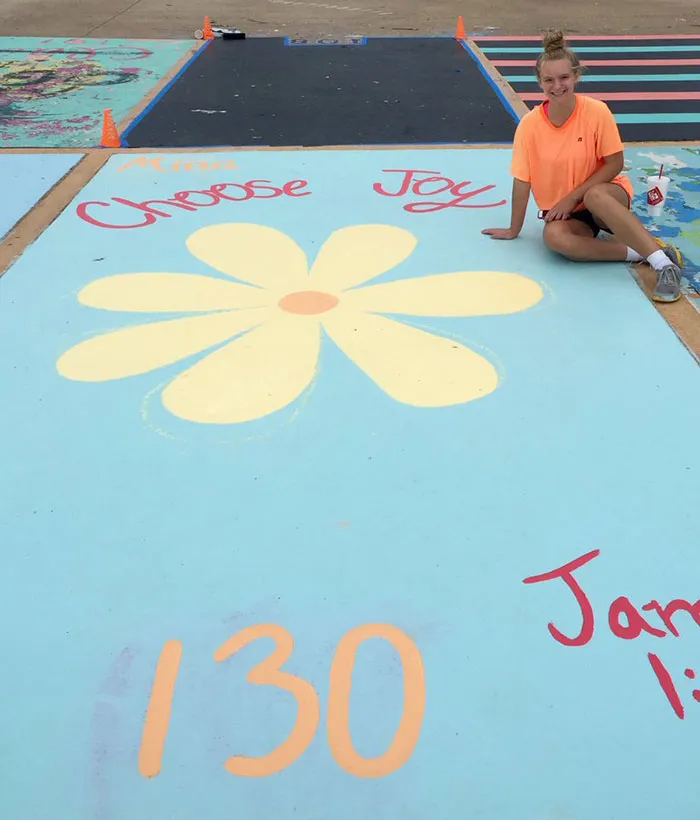 High School Seniors Paint Their Parking Spots And Their Art Goes Viral On Twitter