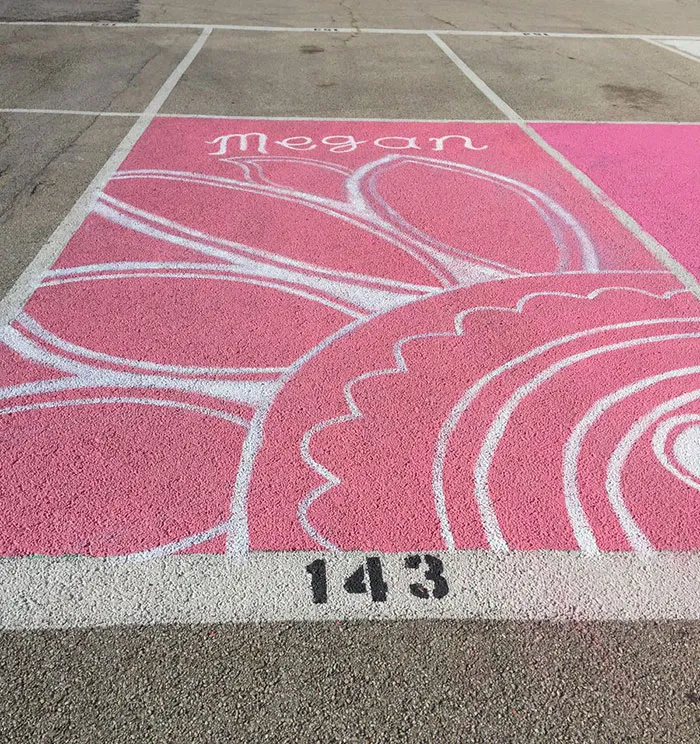 High School Seniors Paint Their Parking Spots And Their Art Goes Viral On Twitter