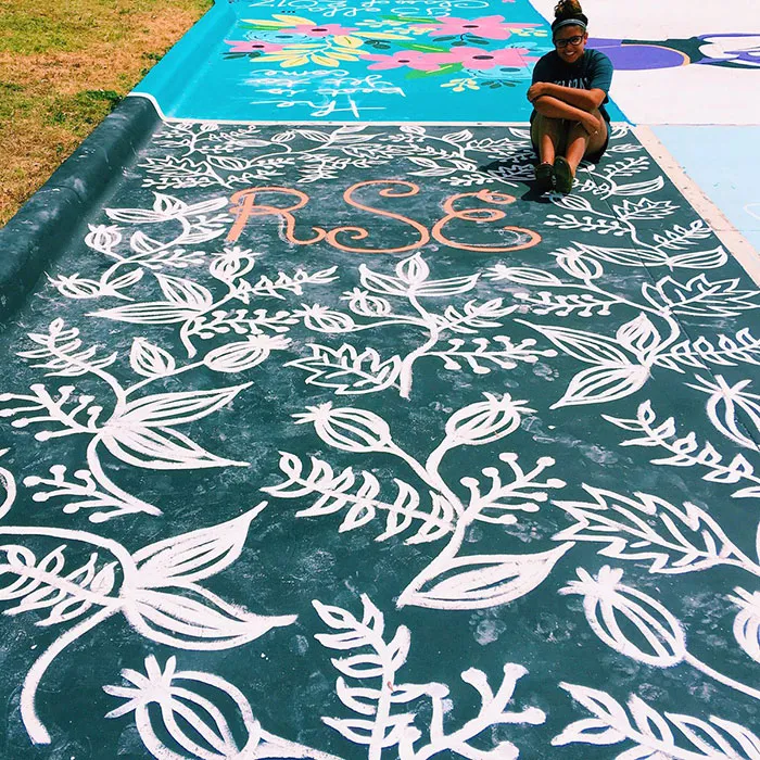 High School Seniors Paint Their Parking Spots And Their Art Goes Viral On Twitter