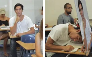 Guy Finds A Clever Way To Avoid Getting Caught Sleeping In Class
