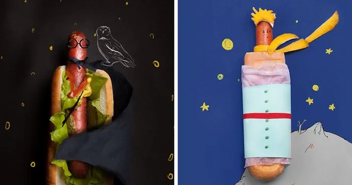 I Made Hot Dogs As Famous Characters