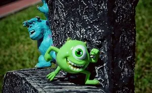 Sullivan Chasing After Mike In Human World