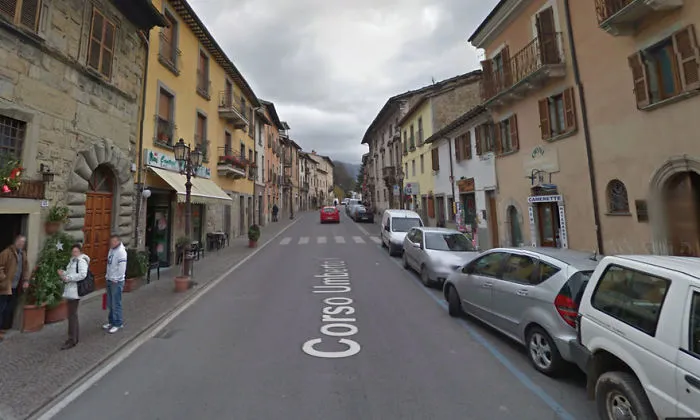 The Southern Side Of Corso Umberto I In Amatrice Has Been Devastated