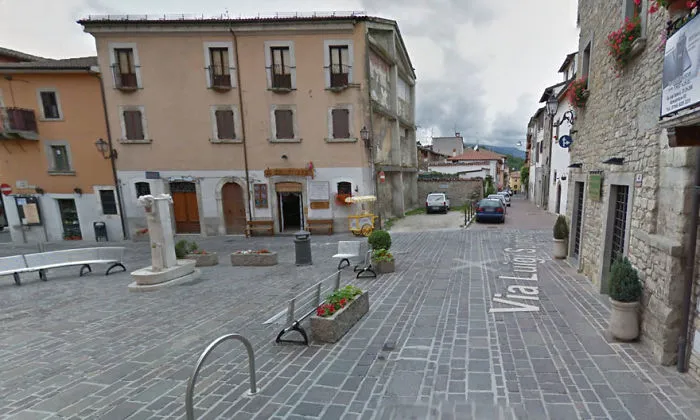 Square In The Centre Of Amatrice In The Province Of Lazio