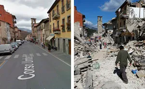 33 Before and After Italian Earthquake: Heartbreaking Photos Show Destroyed Towns In Italy