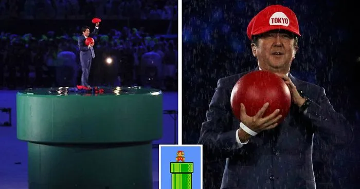 Japan's Prime Minister Dresses As Super Mario For Olympics Closing Ceremony As Preview For Tokyo 2020