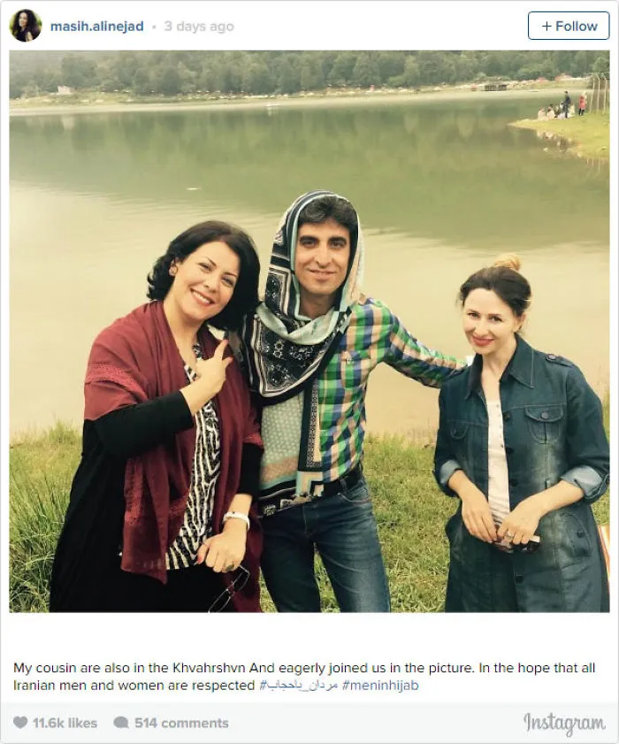 Iranian Men Wear Hijab To Fight For Women’s Rights In Iran