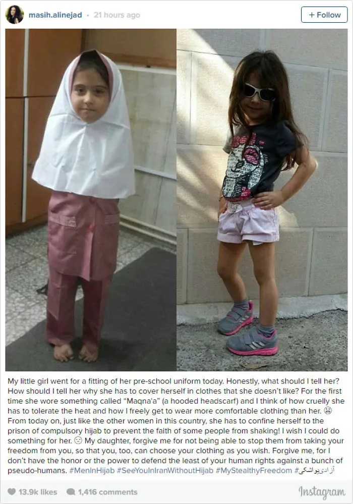 Iranian Men Wear Hijab To Fight For Women’s Rights In Iran