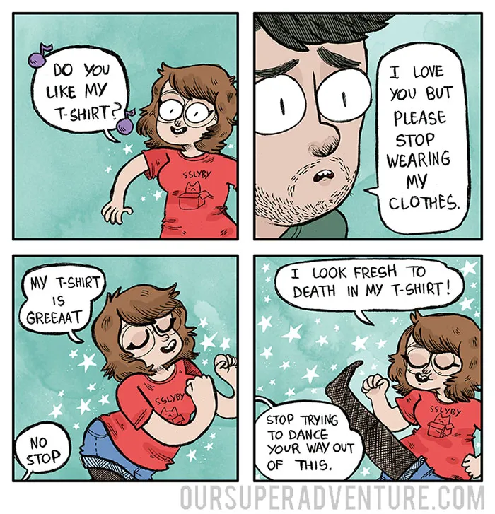 Artist Illustrates Everyday Life With Her Boyfriend, Shows That Love Is In The Small Things