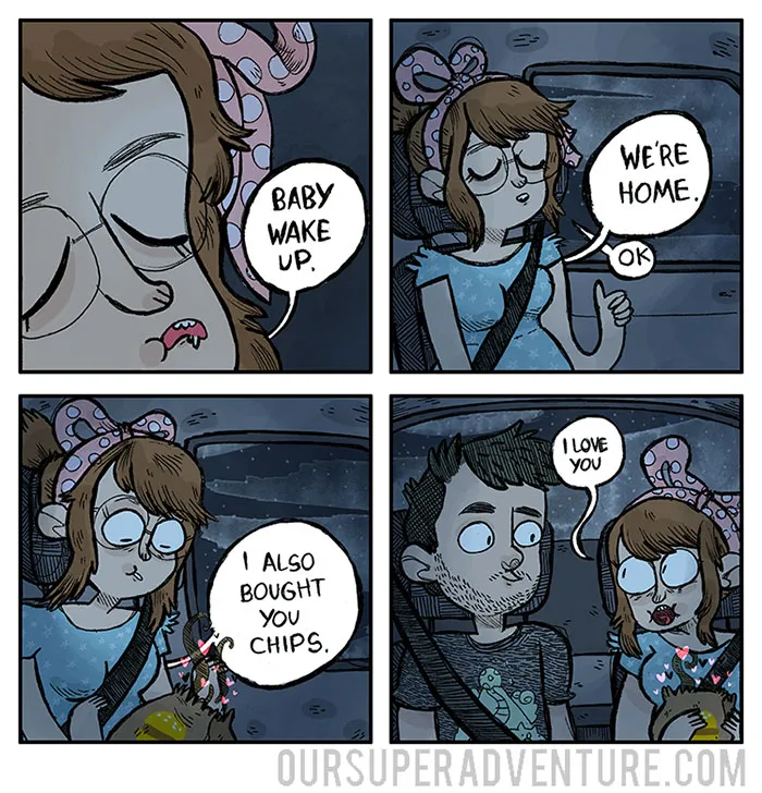 Artist Illustrates Everyday Life With Her Boyfriend, Shows That Love Is In The Small Things