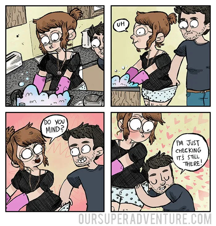 Artist Illustrates Everyday Life With Her Boyfriend, Shows That Love Is In The Small Things