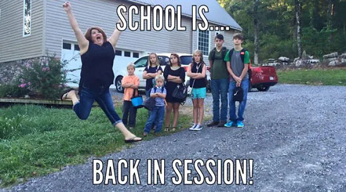 The Gardner Crew Is So Excited To Be Going Back To School Today