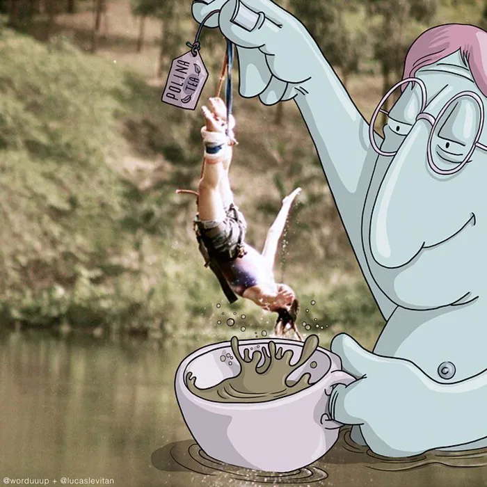 Illustrator Adds Funny Cartoons To Strangers’ Instagram Photos (Part 3)
