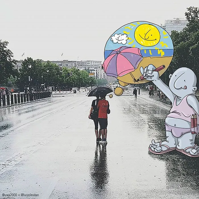 Illustrator Adds Funny Cartoons To Strangers’ Instagram Photos (Part 3)